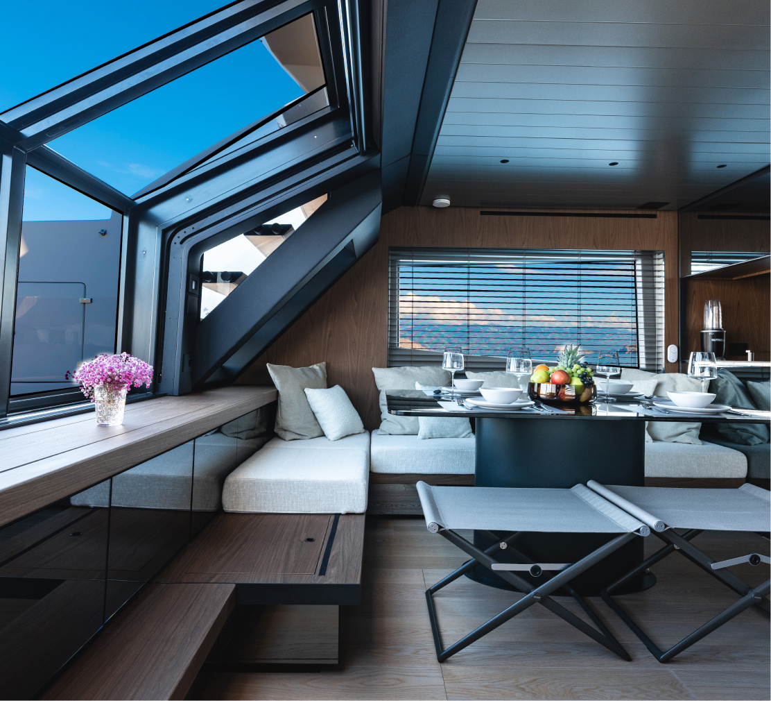 Yacht exterior view
